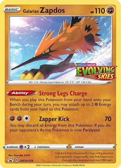 Galarian Zapdos (Prerelease) — Sword & Shield Promo SWSH124