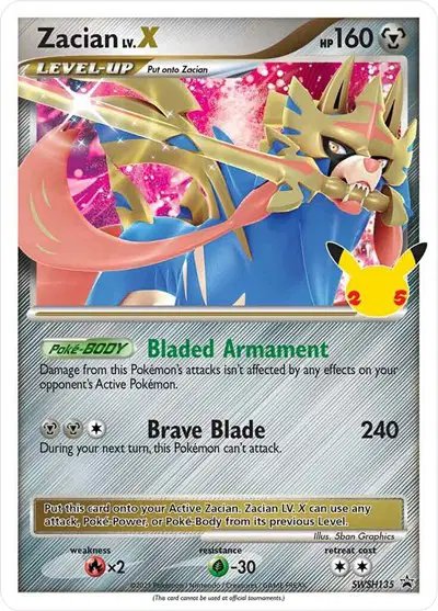 Zacian LV. X — Sword & Shield Promo SWSH135