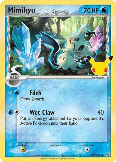 Mimikyu (Delta Species) — Sword & Shield Promo SWSH136