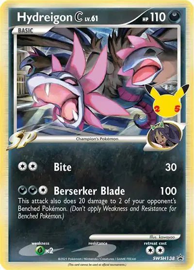 Hydreigon C lv.61 — Sword & Shield Promo SWSH138