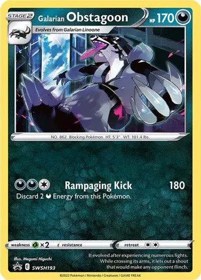 Galarian Obstagoon — Sword & Shield Promo SWSH193