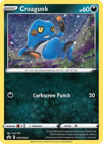 Croagunk (Cosmos Holo) — Sword & Shield Promo SWSH245