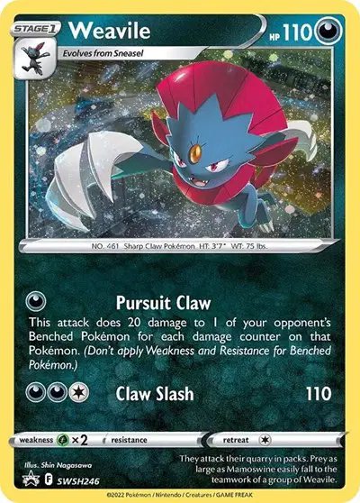 Weavile (Cosmos Holo) — Sword & Shield Promo SWSH246
