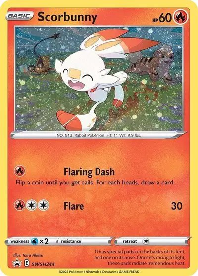 Scorbunny (Cosmos Holo) — Sword & Shield Promo SWSH244