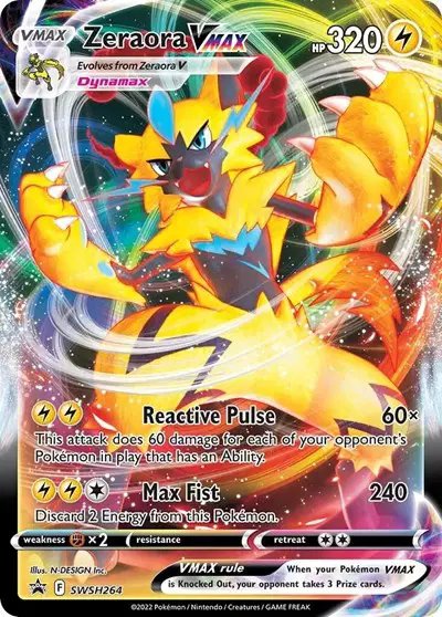Zeraora VMAX — Sword & Shield Promo SWSH264