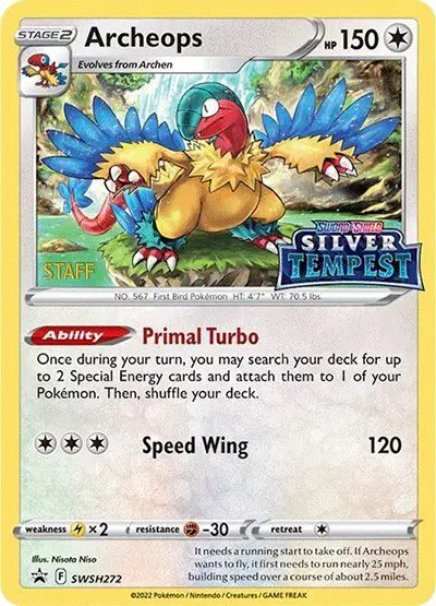Archeops (Prerelease) [STAFF] — Sword & Shield Promo SWSH272