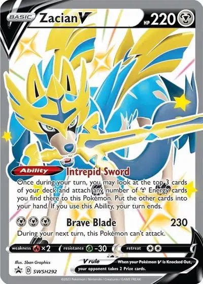 Zacian V (Shiny) — Sword & Shield Promo SWSH292