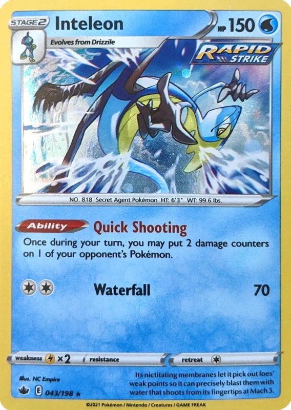 Inteleon - 043/198 (Cosmos Holo) — Sword & Shield Promo 043/198