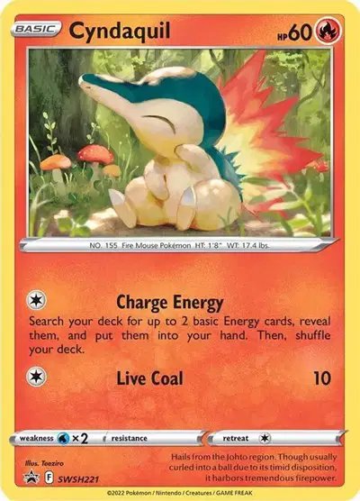 Cyndaquil (Cosmos Holo) — Sword & Shield Promo SWSH221