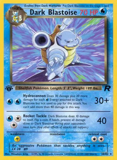 Dark Blastoise (20) — Team Rocket 20