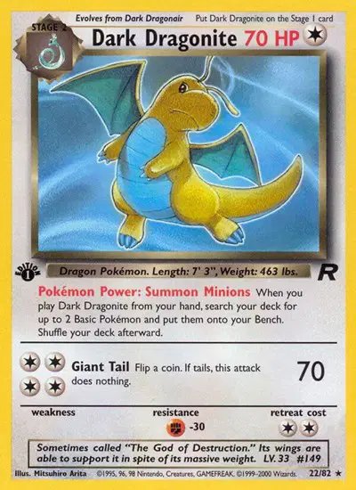 Dark Dragonite (22) — Team Rocket 22