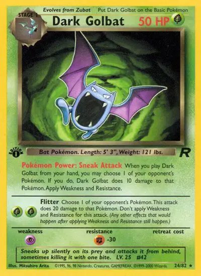 Dark Golbat (24) — Team Rocket 24