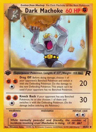 Dark Machoke — Team Rocket 40