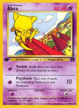 Abra (1st Edition) — Team Rocket 49/82