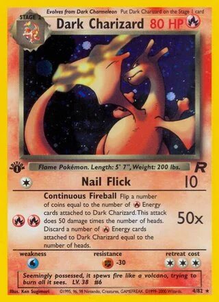 Dark Charizard (1st Edition) — Team Rocket 4/82