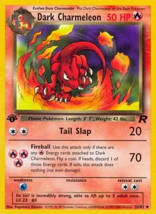Dark Charmeleon (WOTC Stamp) — Team Rocket 32/82
