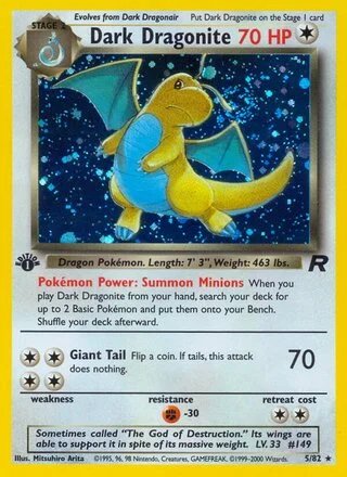 Dark Dragonite (1st Edition) — Team Rocket 5/82