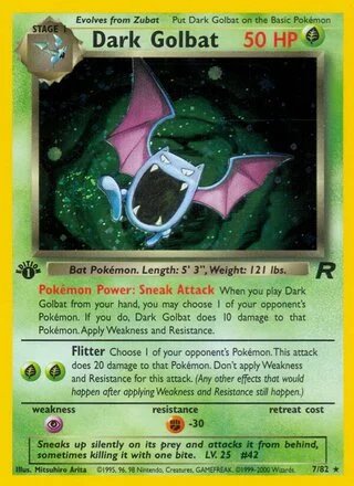 Dark Golbat (1st Edition) — Team Rocket 7/82