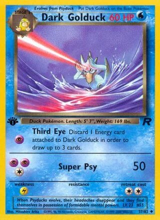 Dark Golduck (1st Edition) — Team Rocket 37/82