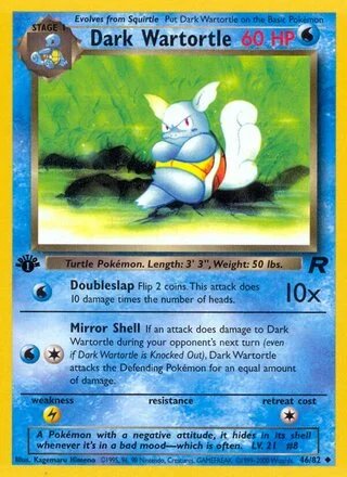 Dark Wartortle (1st Edition) — Team Rocket 46/82
