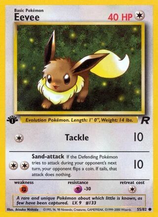 Eevee (1st Edition) — Team Rocket 55/82