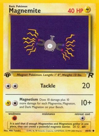 Magnemite (1st Edition) — Team Rocket 60/82