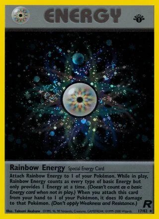 Rainbow Energy (1st Edition) — Team Rocket 17/82