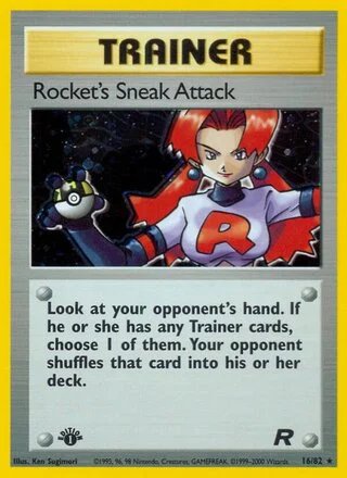 Rocket's Sneak Attack (1st Edition) — Team Rocket 16/82