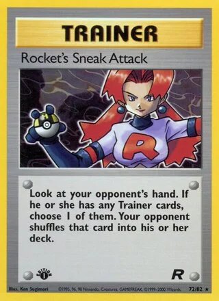 Rocket's Sneak Attack (1st Edition) — Team Rocket 72/82