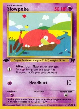 Slowpoke (1st Edition) — Team Rocket 67/82