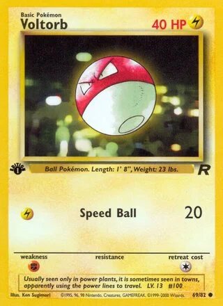 Voltorb (1st Edition) — Team Rocket 69/82