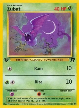 Zubat (1st Edition) — Team Rocket 70/82