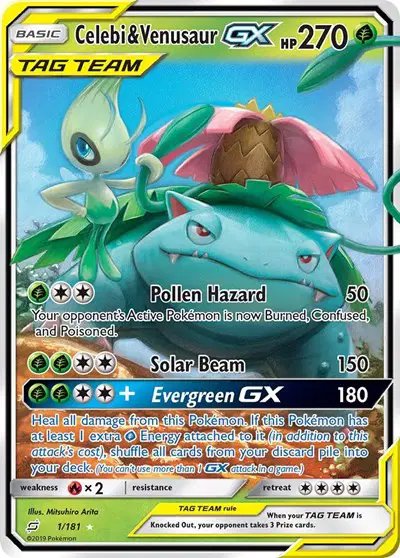 Celebi & Venusaur GX — Team Up 1