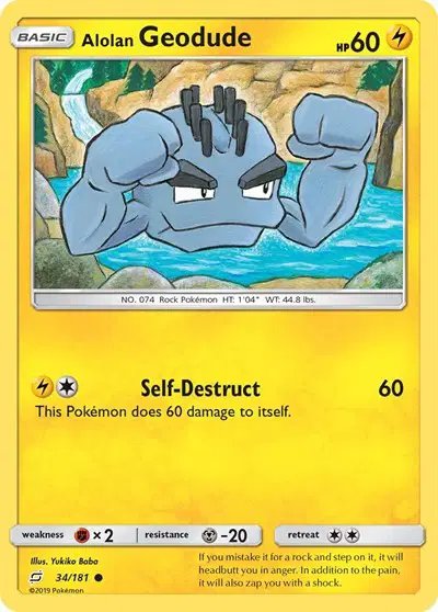 Alolan Geodude (34) — Team Up 34