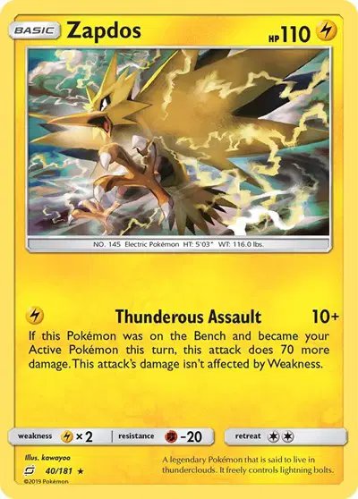 Zapdos — Team Up 40