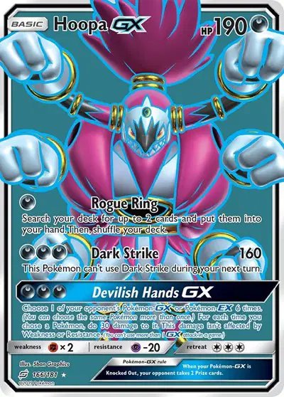 Hoopa GX (Full Art) — Team Up 166