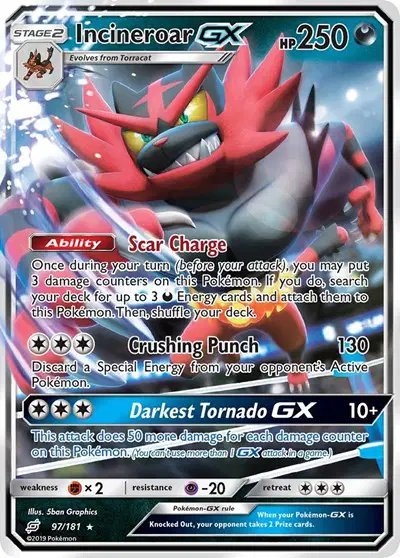 Incineroar GX — Team Up 97