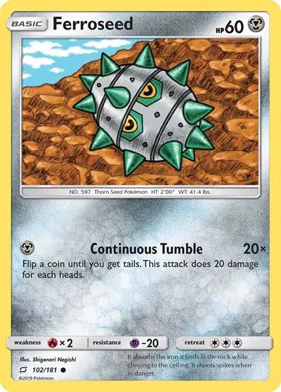 Ferroseed — Team Up 102