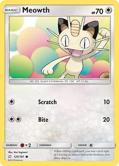 Meowth — Team Up 125