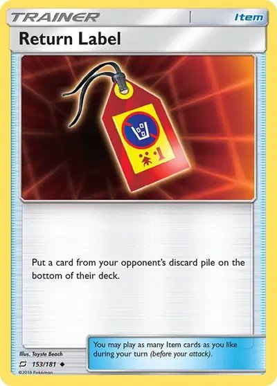 Return Label — Team Up 153