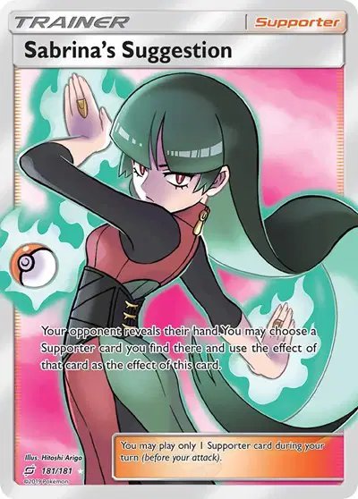 Sabrina's Suggestion (Full Art) — Team Up 181