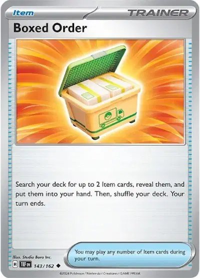 Boxed Order — Temporal Forces 143/162
