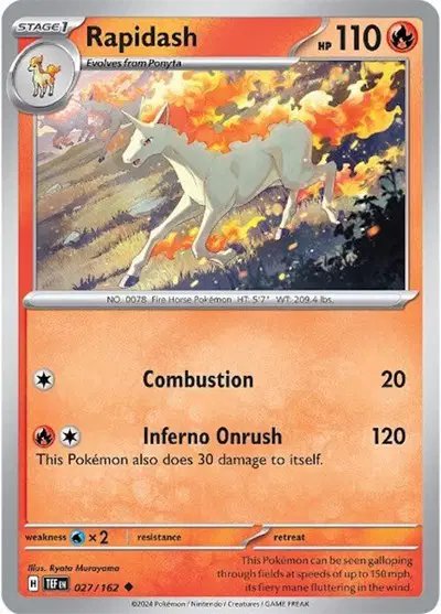 Rapidash — Temporal Forces 027/162