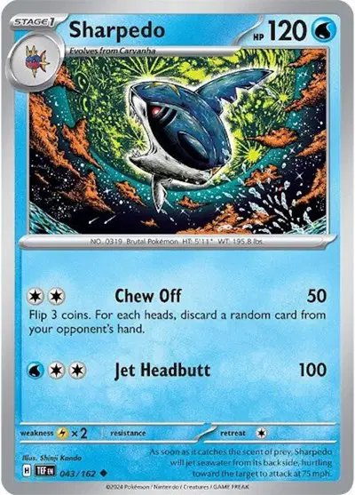 Sharpedo — Temporal Forces 043/162