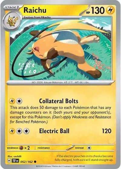 Raichu — Temporal Forces 052/162