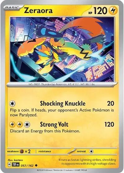 Zeraora — Temporal Forces 057/162