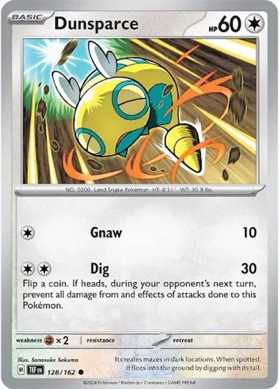 Dunsparce — Temporal Forces 128/162