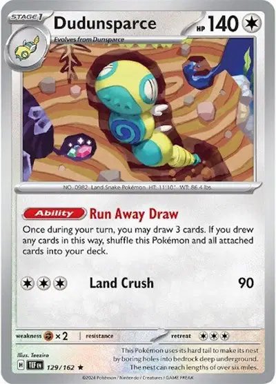Dudunsparce — Temporal Forces 129/162