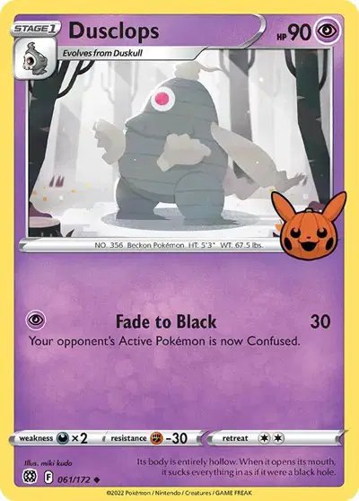 Dusclops — Trick or Trade BOOster Bundle 061/172