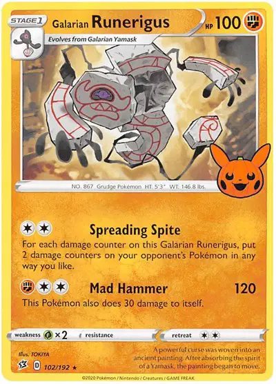 Galarian Runerigus — Trick or Trade BOOster Bundle 2023 102/192